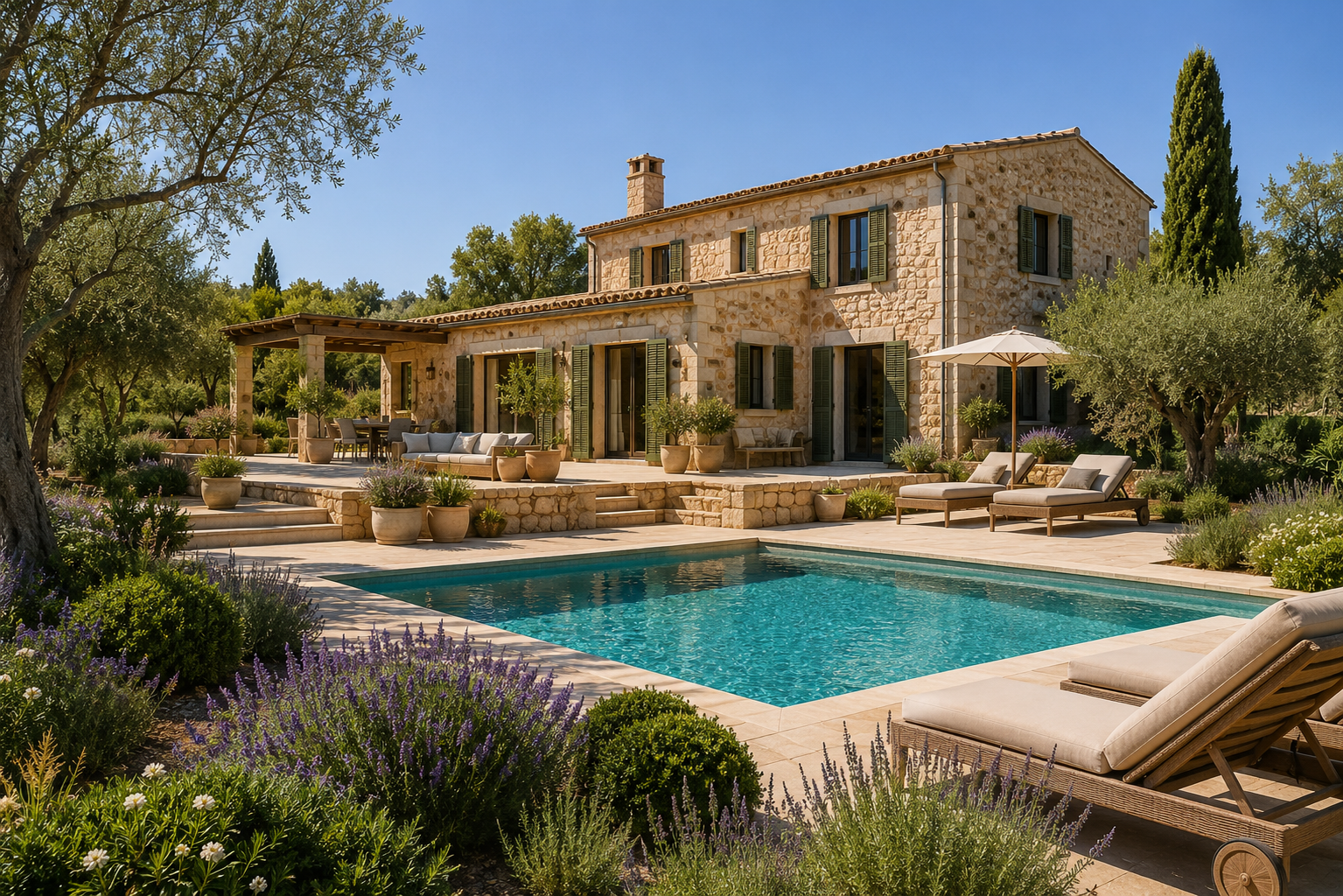 Finca Renovierung Mallorca mit Pool