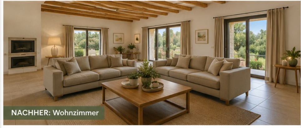 finca mallorca wohnzimmer Renovierung