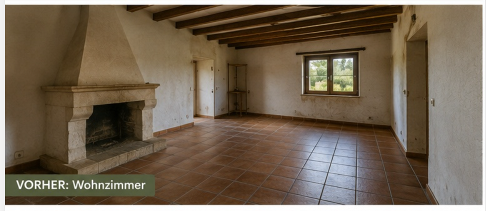 finca mallorca wohnzimmer Renovierung